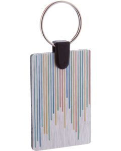 Schlüsselanhänger (rechteckig) Aluudy D, inkl. UV LED Druck auf einer Seite