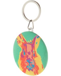 Button-Schlüsselanhänger KeyBadge RPET Maxi