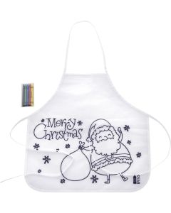 Weihnachtsschürze zum Ausmalen für Kinder Julfar Cook