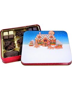 Präsentdose Weihnachtshaus