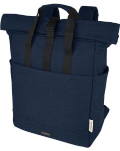 Joey 15" GRS Rolltop Laptoprucksack aus recyceltem Canvas 15 L