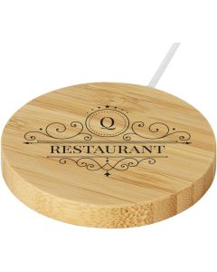 Restposten Atra 10 W magnetisches kabelloses Bambus Ladepad