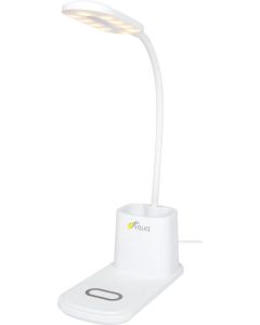 Restposten Bright Schreibtischlampe und Organizer mit kabellosem Ladegerät