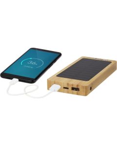 Alata 8000 mAh Bambus Solar-Powerbank