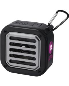 Solo 3W IPX5 Solar Bluetooth®-Lautsprecher aus RCS Kunststoff mit Karabinerhaken