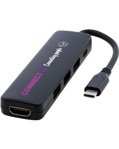 Loop Multimedia-Adapter aus RCS Kunststoff USB 2.0-3.0 mit HDMI-Anschluss