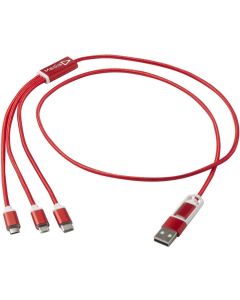 Versatile 5in1 Ladekabel aus recyceltem Aluminium