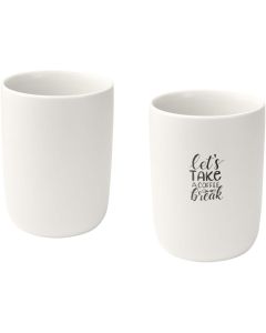 Male 350 ml Keramiktassen – 2er-Set