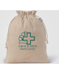 Geschenktasche Medium aus recycelter Baumwolle (110 g/m²) - inkl. Werbedruck