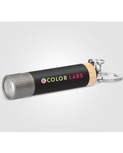 Reborn Taschenlampe mit Schlüsselanhänger aus recyceltem Aluminium - inkl. Werbedruck