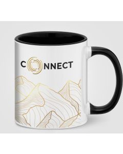 SimpliColour Keramiktasse mit ColourPop, 355 ml - inkl. Werbedruck