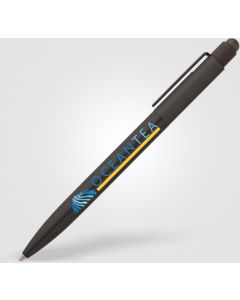 Evo Softy Kugelschreiber aus recyceltem Aluminium mit Stylus - inkl. Werbedruck