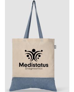 Quebec Tragetasche aus recycelter Baumwolle (140 g/m²) - inkl. Werbedruck