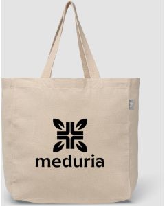 Toronto Shopping-Tragetasche aus recycelter Baumwolle (225 g/m²) - inkl. Werbedruck