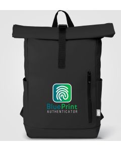 Malmö - Rolltop-Rucksack aus Recyclingmaterial - Wasserdicht - inkl. Werbedruck