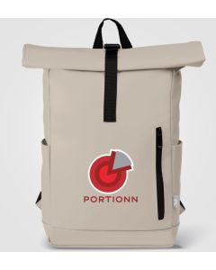 Malmö Rolltop-Rucksack aus Recyclingmaterial, wasserdicht - inkl. Werbedruck