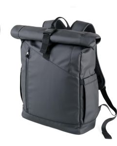TROIKA Roll Top Rucksack Black Roll Top