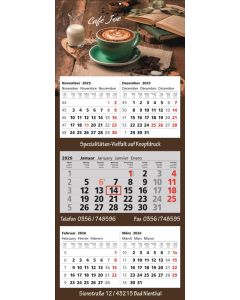 5 Monats-Wandkalender Combi 5, 4-spachig