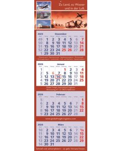 4 Monats-Wandkalender Classic 4, deutsch
