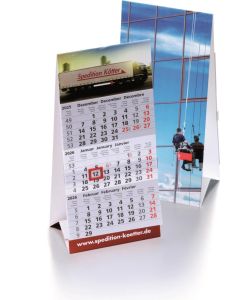 Aufstellkalender Desk, 3-sprachig