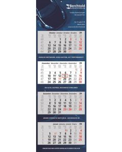 4 Block-Wandkalender Trend 14 mit 14 Monaten, 4-sprachig