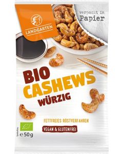 Landgarten Bio Cashews Würzig 50g