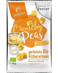 Landgarten Bio Crunchy Peas Hummus Klassik 40g