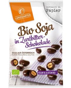 Landgarten Bio Soja in Zartbitterschokolade 50g