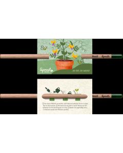 SPROUT - Multifarbstift mit kleinem Standard Ansteckkärtchen