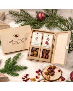 2 Weihnachts-Snacks in der Birkenholzbox