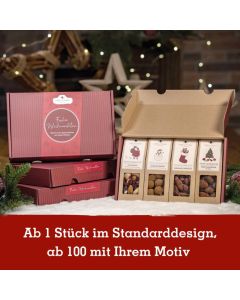 4 Weihnachts-Snacks im Geschenkkarton