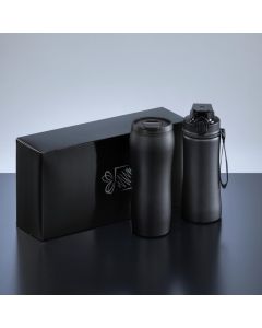 Drinking Set: Thermobecher und Edelstahlflasche