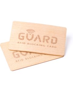 RFID Blocker Karte (Holz) - inkl. Lasergravur