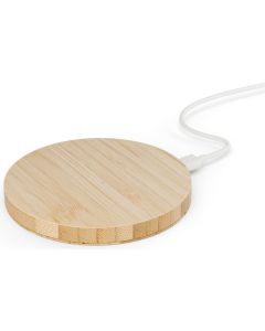 Wireless QI Charger Bamboo round