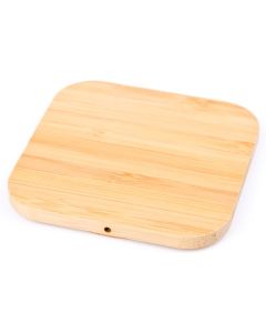 Wireless QI Charger Bamboo square