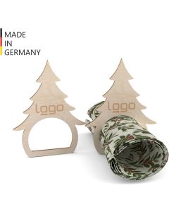 Serviettenring Tannenbaum 4-er Set - FSC® Holz - inkl. Lasergravur