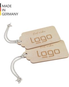 Geschenkanhänger EcoTag - FSC® Holz - inkl. Lasergravur