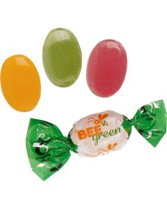 Bonbons im kompostierbaren Werbewickel