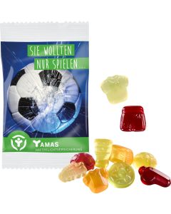 Fruchtgummi Standard 15 g, im kompostierbaren Tütchen