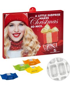 Premium Präsent-Adventskalender mit Ritter Sport Schokowürfeln