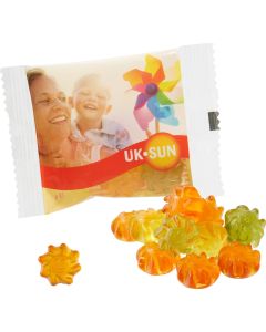 Veganes Wohlfühlfruchtgummi mit Aloe Vera im kompostierbaren Tütchen