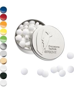 XS-Prägedose mit Stevia*-Pfefferminzpastillen, 18g