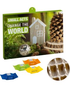 Premium Präsent-Adventskalender Eco mit Ritter Sport Schokowürfeln