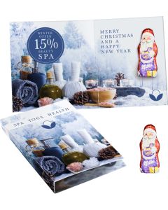 Süßes Briefchen mit Milka Mini Weihnachtsmann