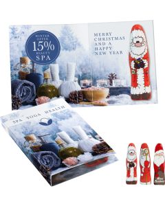 Süßes Briefchen mit Mini Schoki-Weihnachtsmännchen Standard
