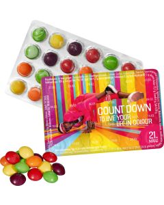 Kleinster Event-Kalender der Welt mit SKITTLES® Original Fruity Candy