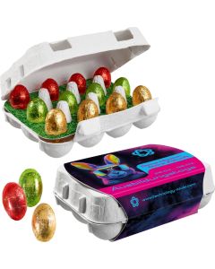 12er Ostereierkartonage mit Ferrero Küsschen Eiern