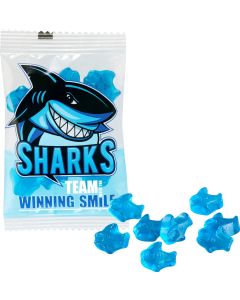 Fruchtgummi individuell 15 g im kompostierbaren Tütchen