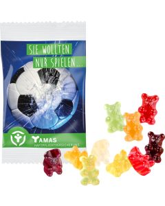 Fruchtgummi Standard 15 g, VEGAN im kompostierbaren Tütchen