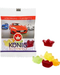 Fruchtgummi individuell 10 g, VEGAN im kompostierbaren Tütchen